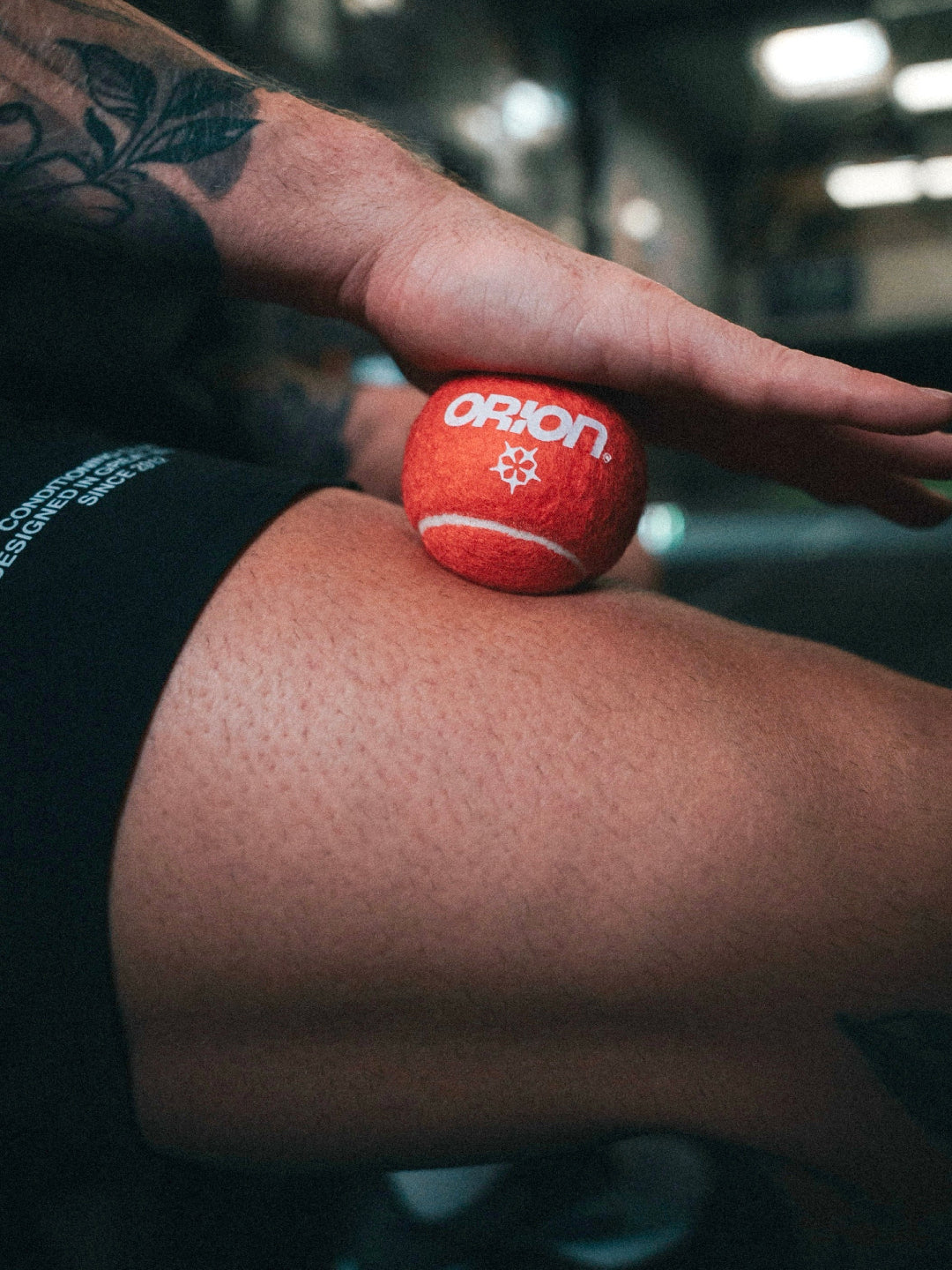 Balle de massage CrossFit ORION Athletics récupération musculaire utilisation