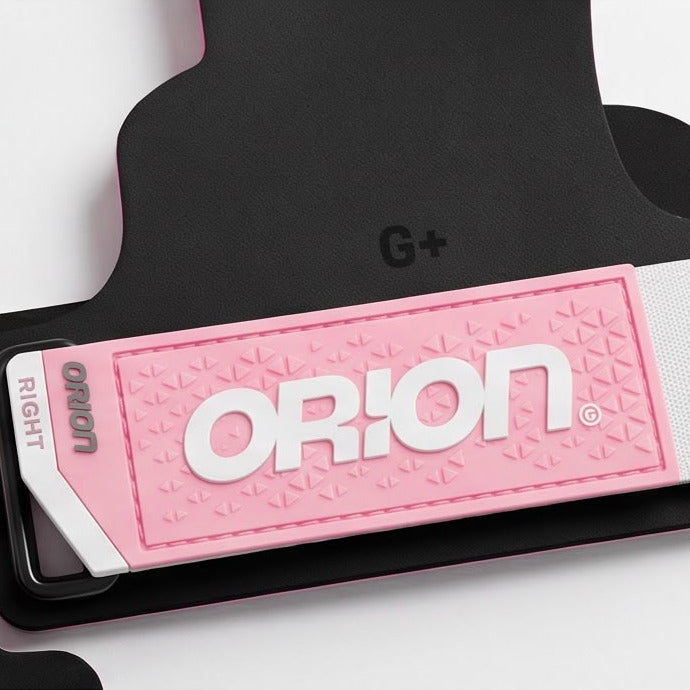 Maniques CrossFit ORION Athletics EDGE Grip Octobre Rose détails