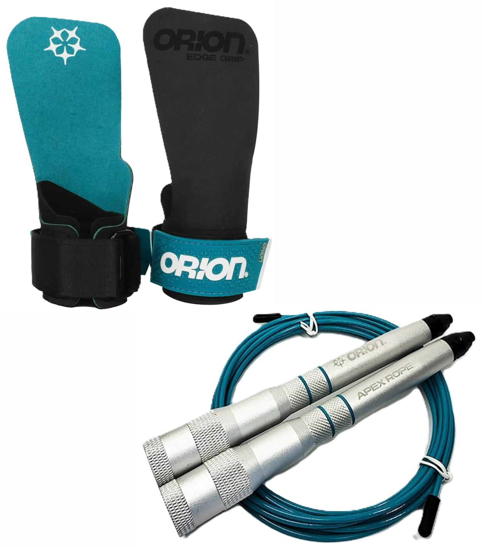 Lot CrossFit ORION Athletics maniques EDGE Grip corde à sauter APEX Rope turquoise