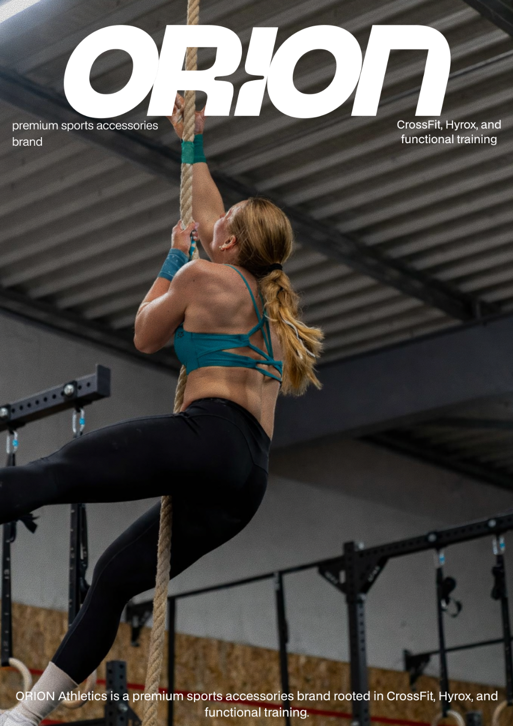 ORION Athletics athlète entrainement rope climb