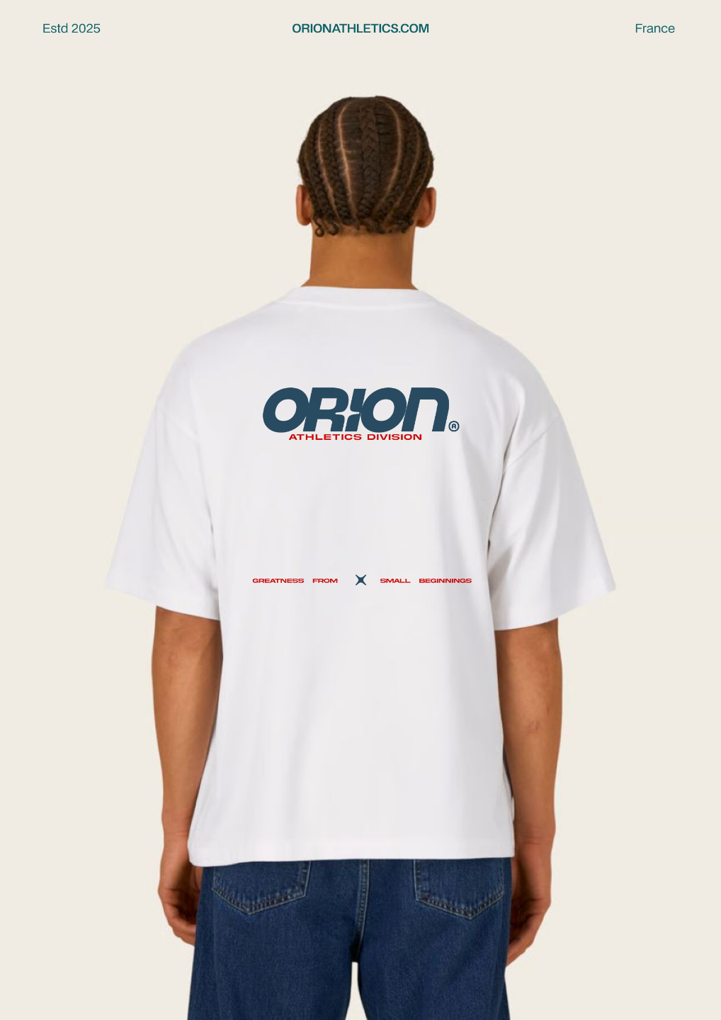 T-shirt CrossFit ORION Athletics blanc
