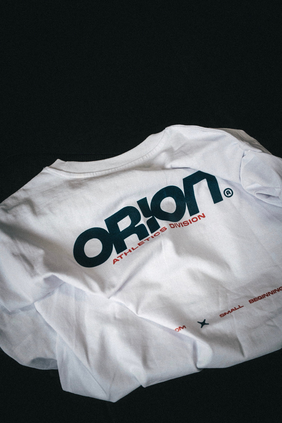 T-shirt CrossFit ORION Athletics blanc ORION bleu