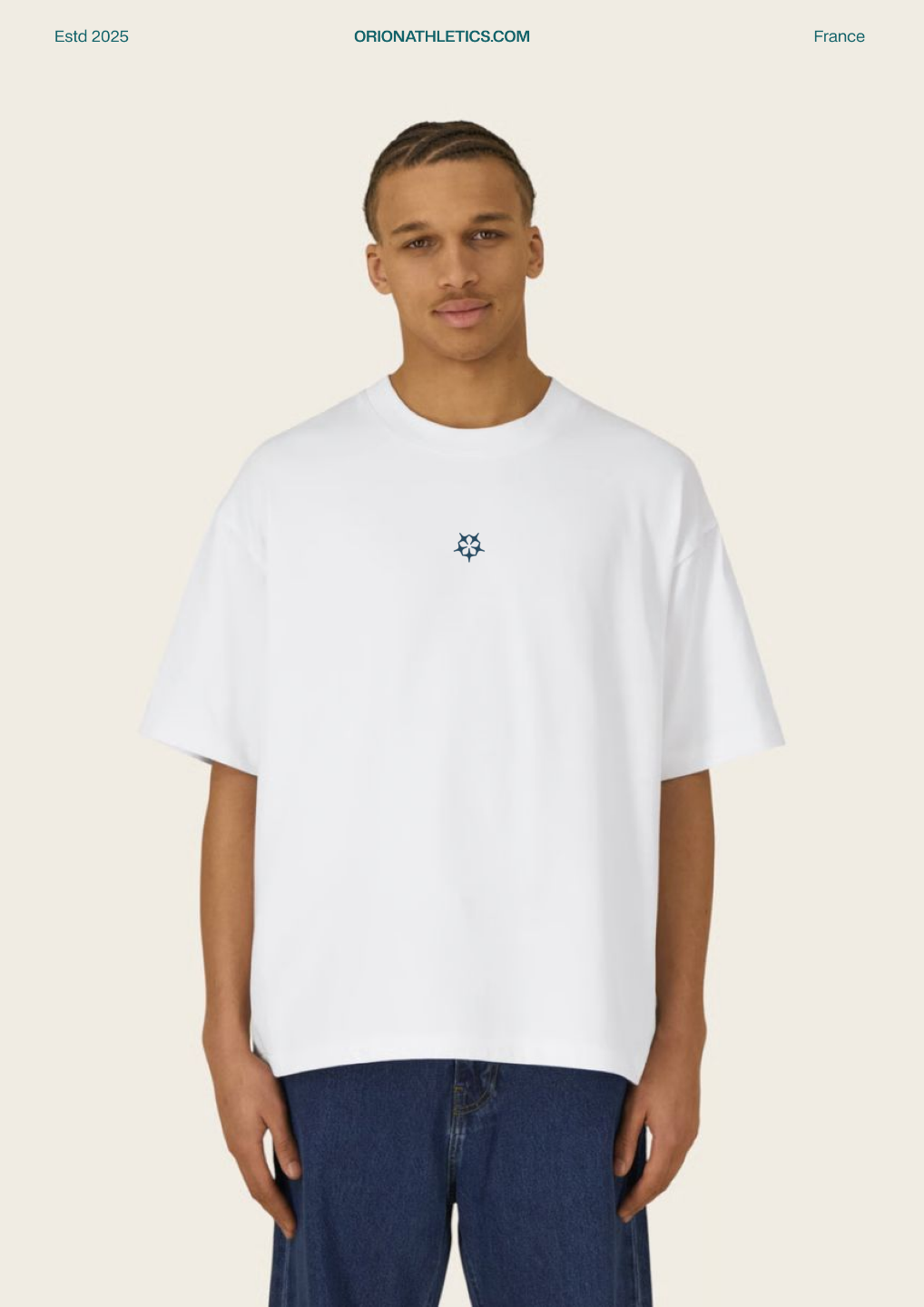 T-shirt CrossFit ORION Athletics blanc logo